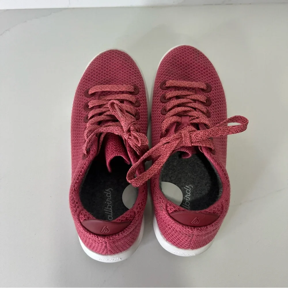 Allbirds Womens Tree Piper Sneakers Lux Pink Lightweight Washable Shoes Size 7 - Picture 10 of 16